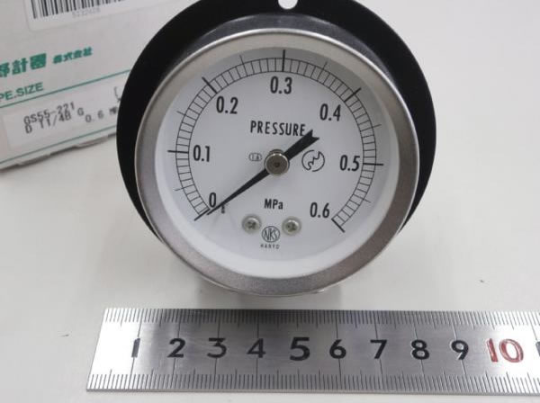 長野計器 GS55-221 0.6MPa 汎用形圧力計 :: 機械と工具の情報サイト「ツールナビドットジェーピー」